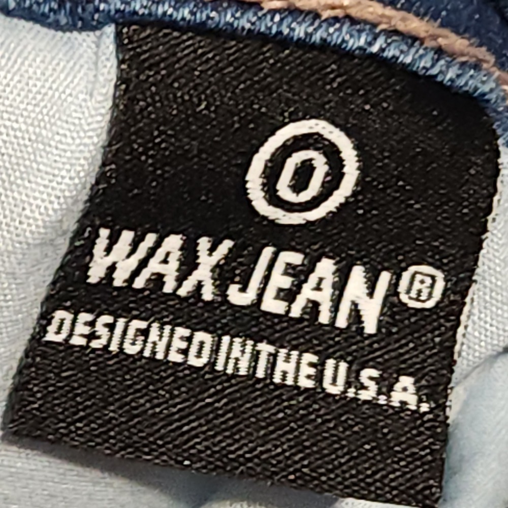 Wax Jeans Juniors 0 24x26.5 Low Rise Skinny Distressed Medium Wash - Picture 5 of 13